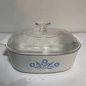 Vintage Corning Ware Blue Cornflower 1.5L Casserole Dish w Pyrex Lid – Canada